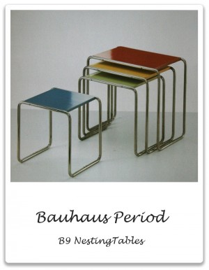 Bauhaus - Marcel Breuer B9 Tubular Nesting Tables