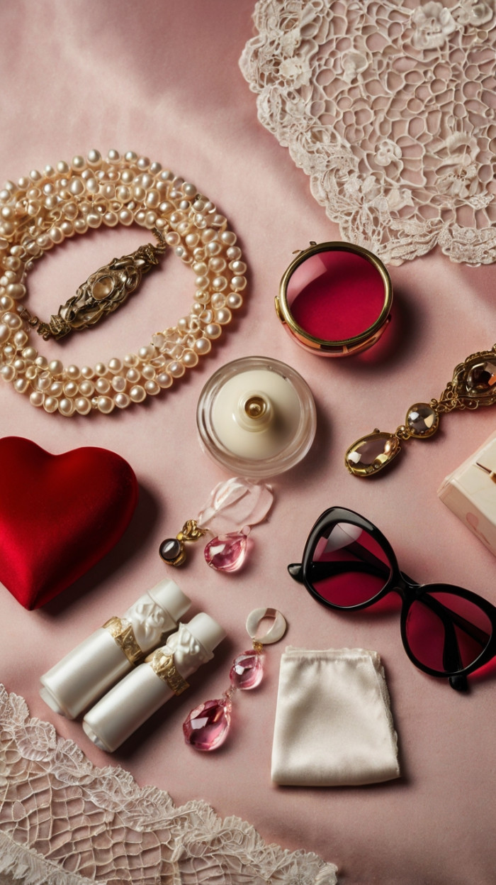 Moodboard for coquette aesthetic