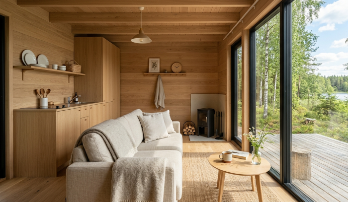 summer-tiny-cabin-living-room